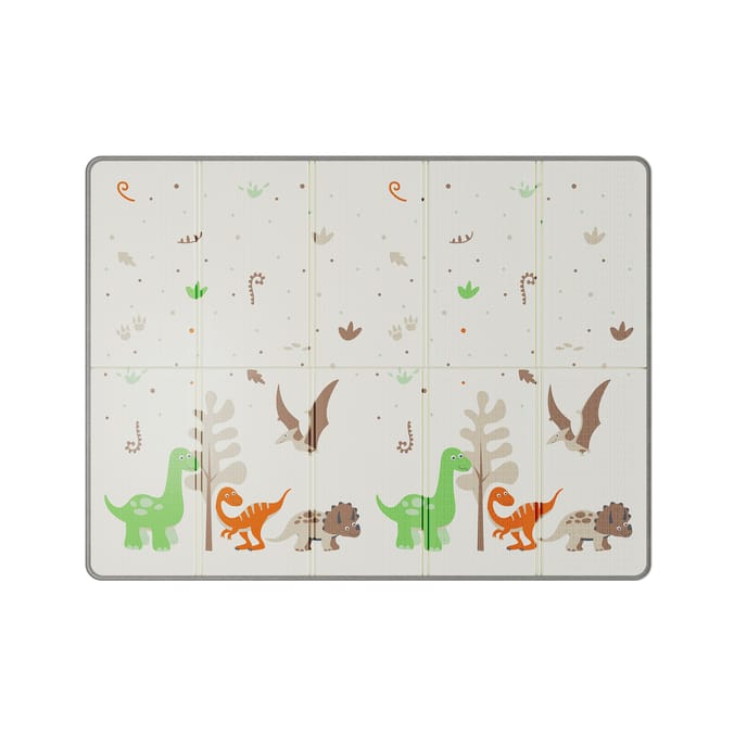 Liberty House Toys Reversible Toddler Play Mat – Jungle & Dinosaur