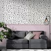 Dalmatian Print Wallpaper 12940 - Black/White