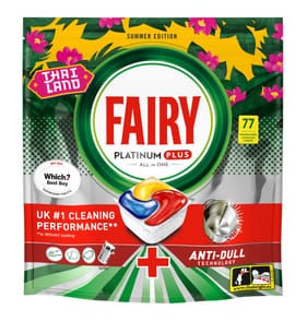 Fairy Platinum Plus All In One Dishwasher Tablets 77s - Thailand Lemon