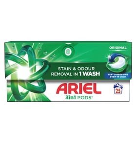Ariel 3in1 Pods Washing Liquid Capsules 25 Washes - Original