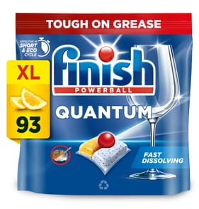 Finish Quantum All In One Dishwasher Tablets 93w - Lemon