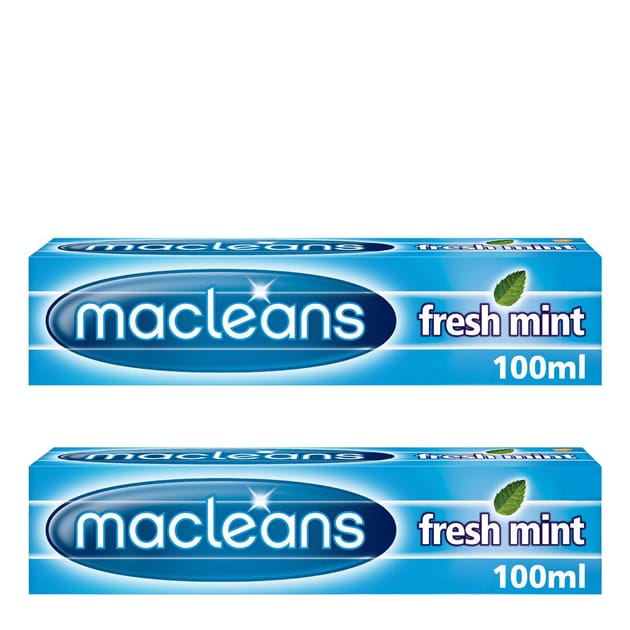 Madean Toothpaste Macleans Toothpaste Fresh Mint 100ml x2 | Home Bargains