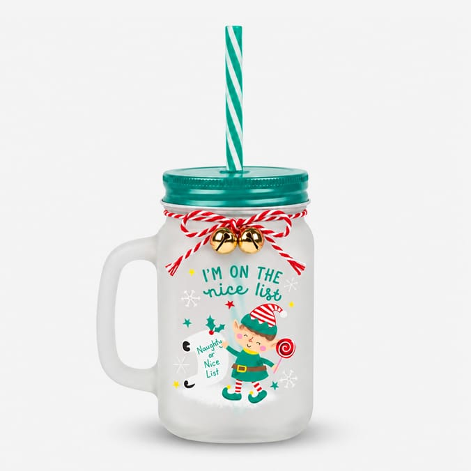 Sleigh Bells Character Mason Jar