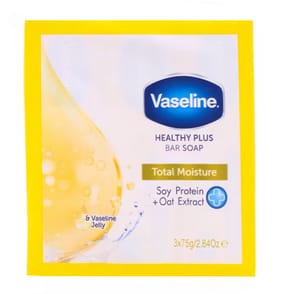 Vaseline Healthy Plus Total Moisture Bar Soap 3 Pack