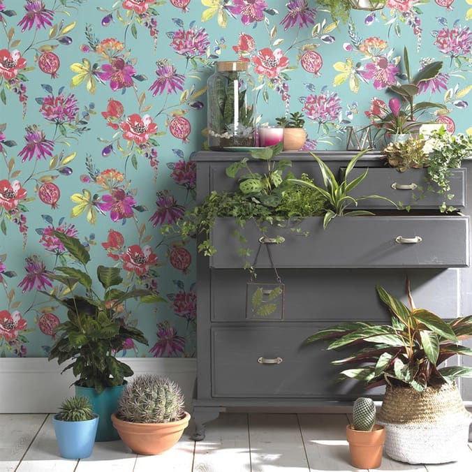 Melgrano Soft Wallpaper 90520 - Teal