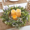 The Lifestyle Edit LED Lavender Candle Wreath