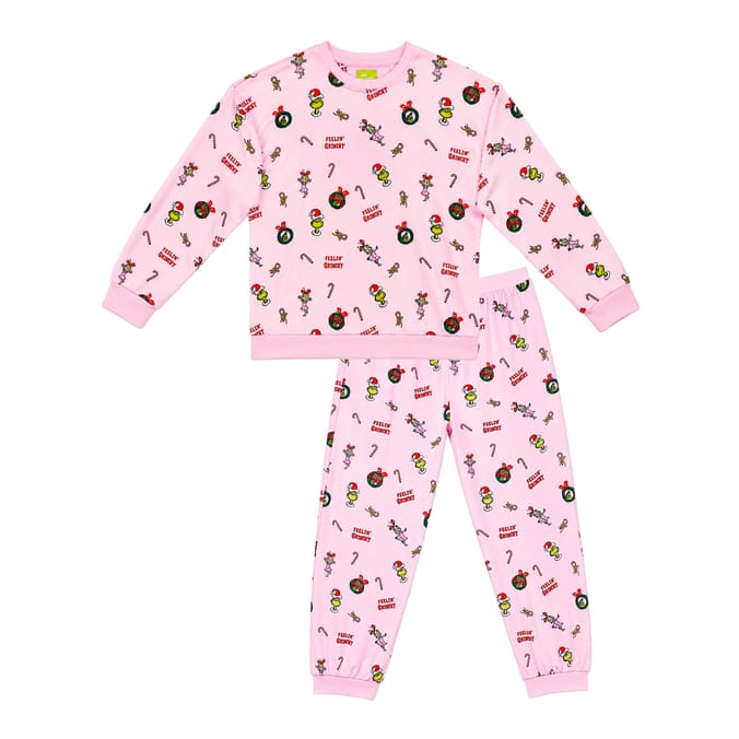 Grinch Pink Fleece Pyjamas