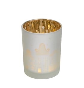 Winter Luxe Large Mercury Candle Holder
