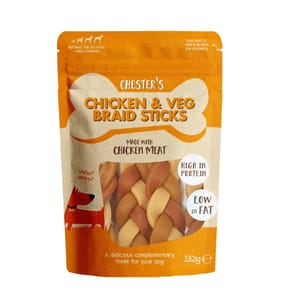 Chester's Braid Sticks 132g - Chicken & Veg