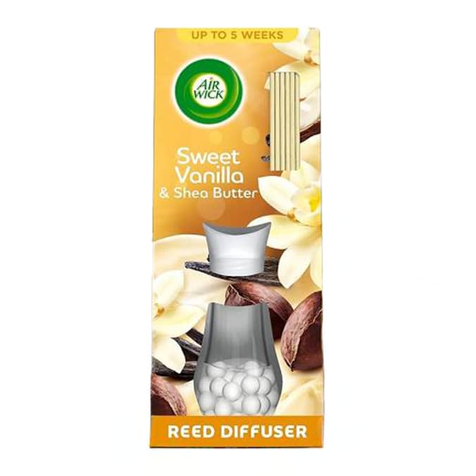 Air Wick Sweet Vanilla & Shae Butter Essential Oils Reeds Diffuser 25ml