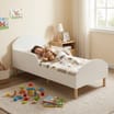 Liberty House Toys Toddler Bed and Table and Two Chairs Set - White
