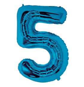 Lets Party Blue Foil 5 Balloon