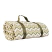 The Outdoor Edit Earthed Fleece Picnic Blanket - Zigzag Green 