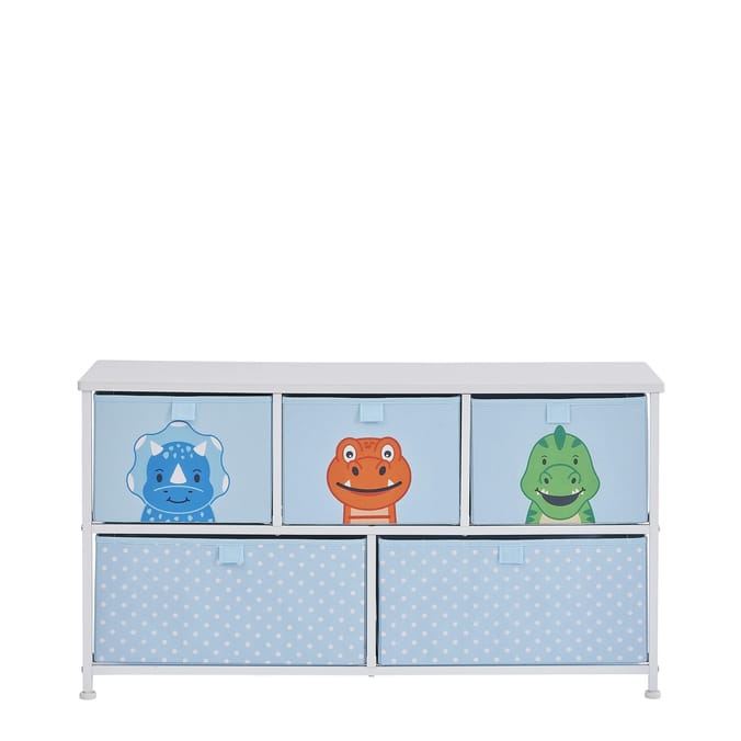 Liberty House Toys Kids Dinosaur 5 Drawer Storage Chest