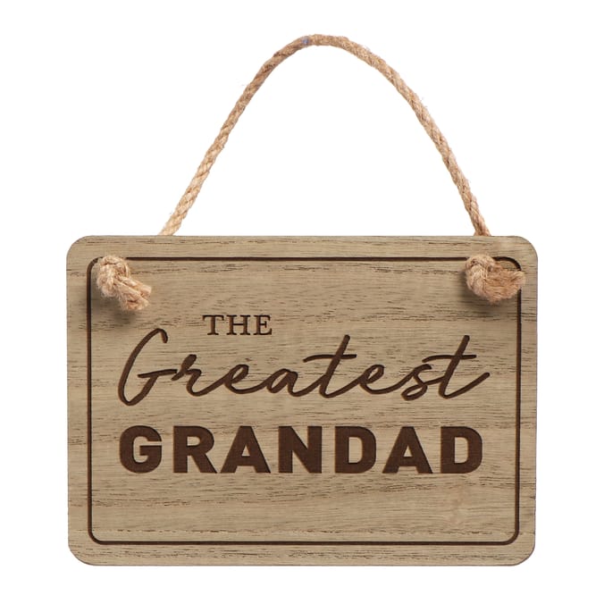Just for You Wooden Wall Sign - The Greatest Grandad