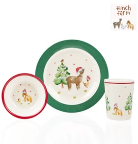 Hinch Farm Christmas 3 Pieces Dinner Set