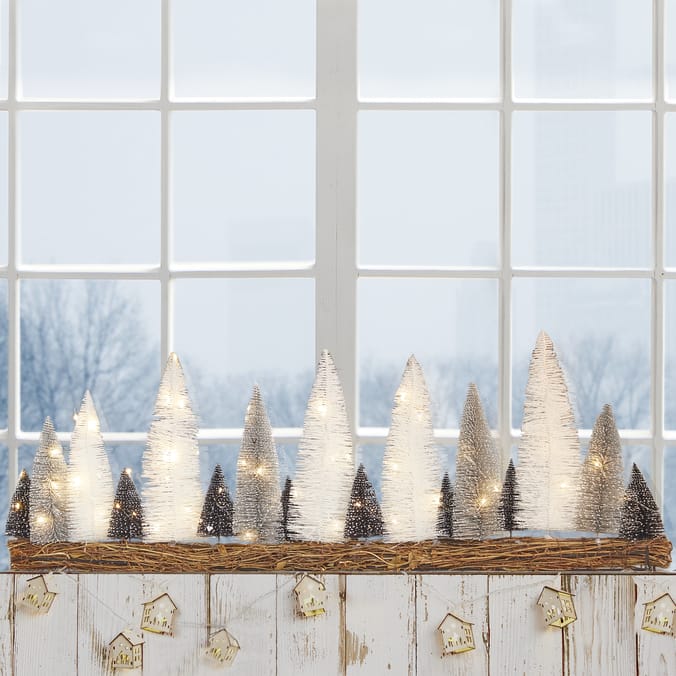 Festive Feeling 80 LED Pre-Lit Bristle Tree