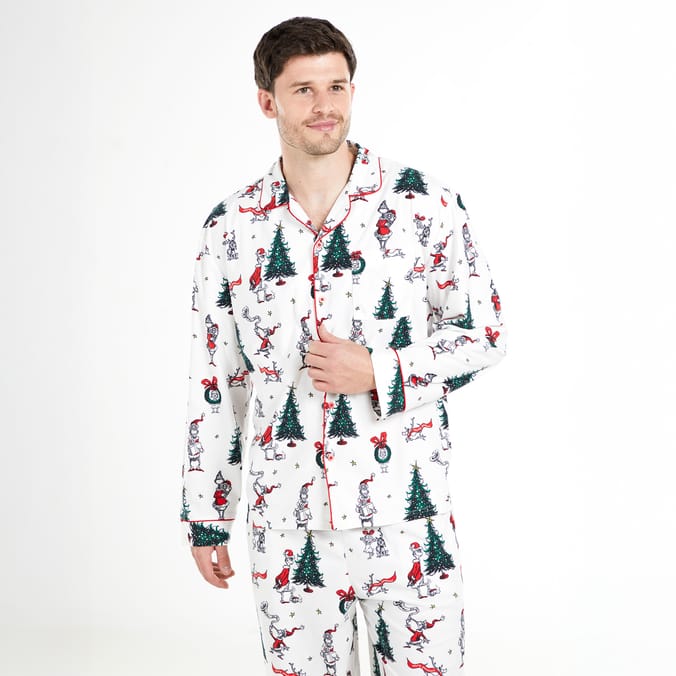 The Grinch Button Up Mens Pyjamas