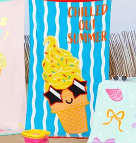 Originals Blue Chilled Out Summer Beach Towel