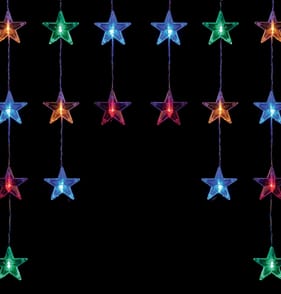  Prestige 54 LED Star Curtain Lights - Multi Colour