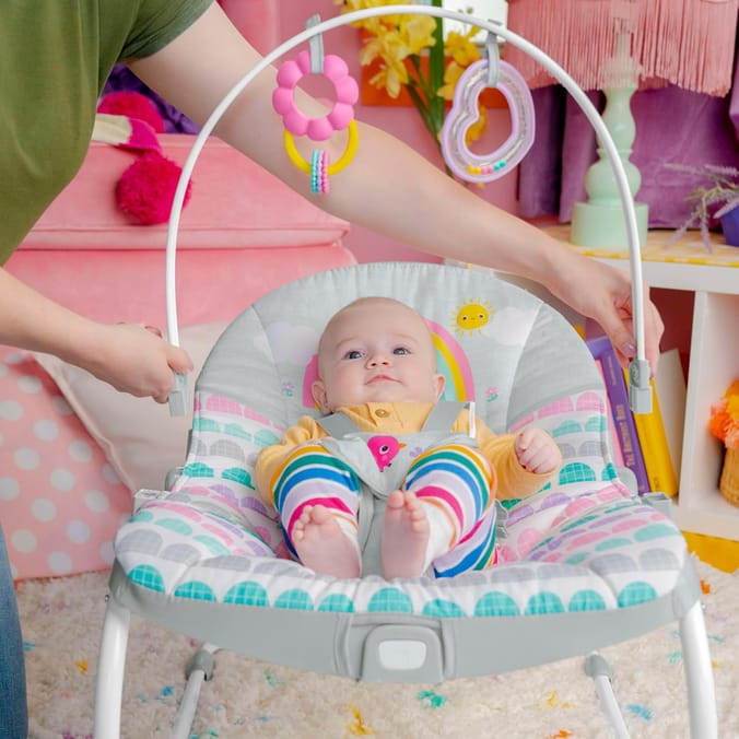 Bright Starts Rosy Rainbow Infant to Toddler Rocker