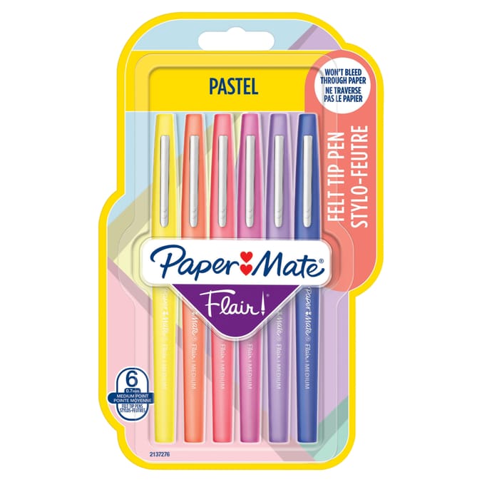 Paper Mate Flair Felt Tip Pens 6 Pack