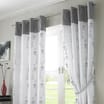 Alan Symonds Tahlia Lined Embroidered Ring Top Curtains