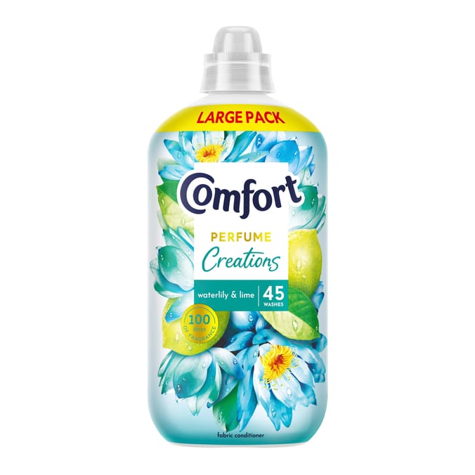 Comfort Perfume Creations Fabric Conditioner 45 Washes 1.35L - Waterlily & Lime