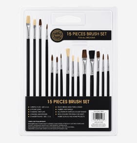 Colvin & Co Artists' 15 Piece Brush Set