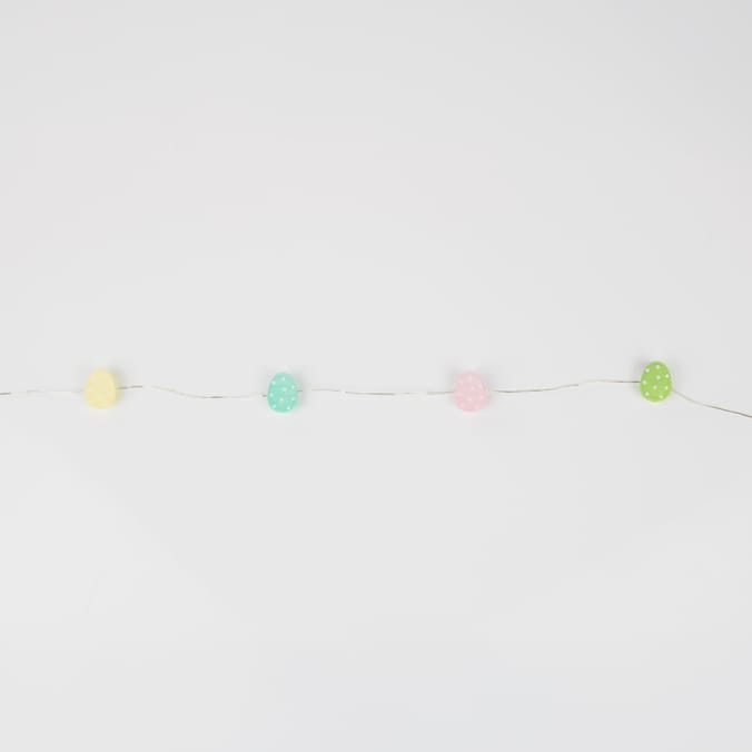 Happy Easter 20 LED Battery Operated Copper Lights