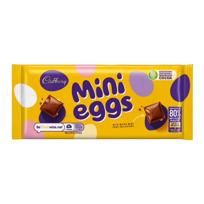 Cadbury Mini Eggs Chocolate Bar 110g