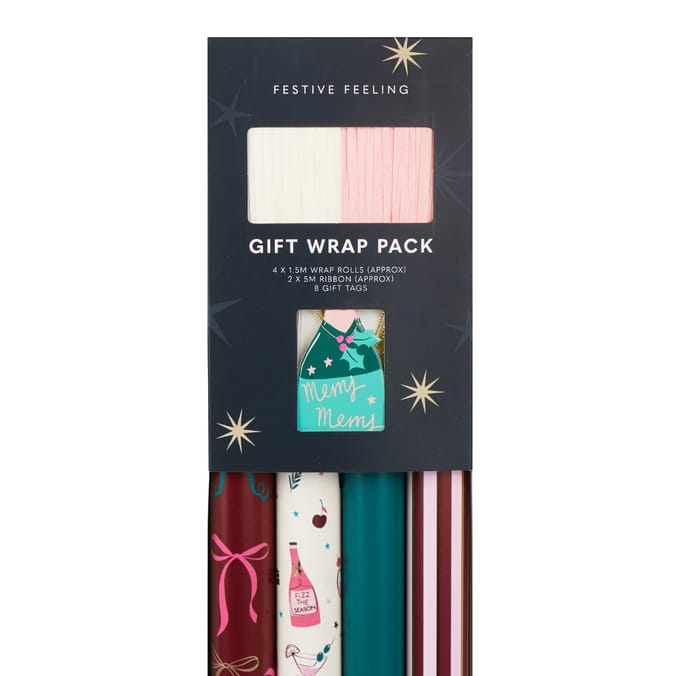 Festive Feeling Luxury Wrapped In Joy Gift Wrap Pack