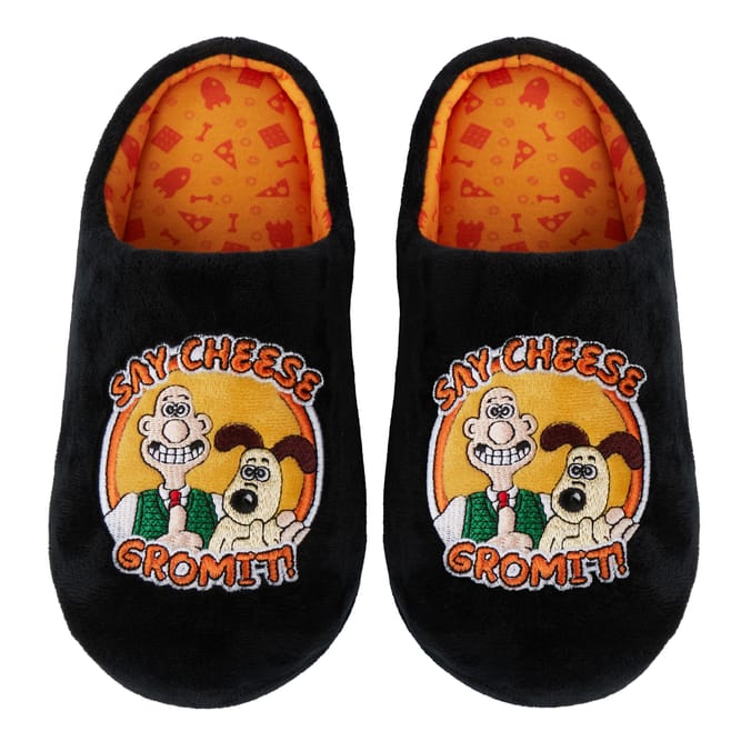 Wallace & Gromit Mens Slippers