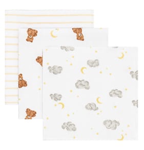 Pure Baby Natural Muslin Cloths 3 Pack