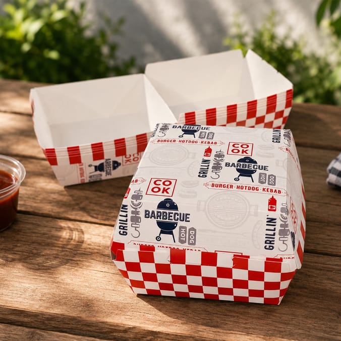 Summer BBQ Burger Boxes 6 Pack