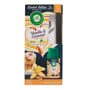 Air Wick Vanilla & Caramel Iced Latte Freshmatic Kit 250ml