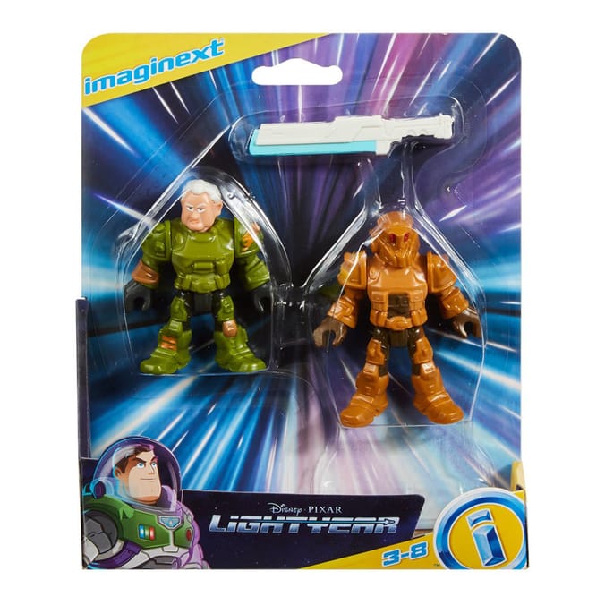 Imaginext Pixar Lightyear Duo Figure Set - Darby Steel & Zap Patrol