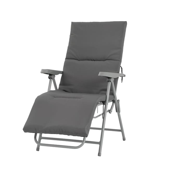 The Outdoor Living Collection Capri Padded Relaxer Chair Home Bargains