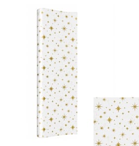 Festive Feeling Luxury 4M Wrapping Paper - Gold Stars