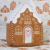 Winter Charm Cushion - Gingerbread House