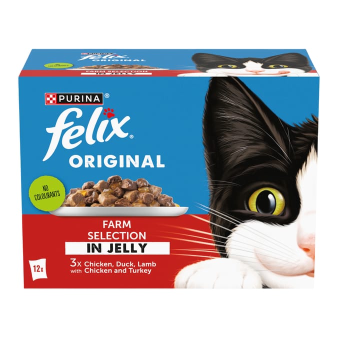 Felix Original Farm Selection in Jelly Wet Cat Food 12 x 85g