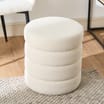 Home Collections Ribbed Boucle Storage Stool