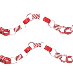 Festive Feeling Paper Chain Decoration - Red