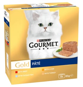 Gourmet Gold Pate Recipes Wet Cat Food 8x85g