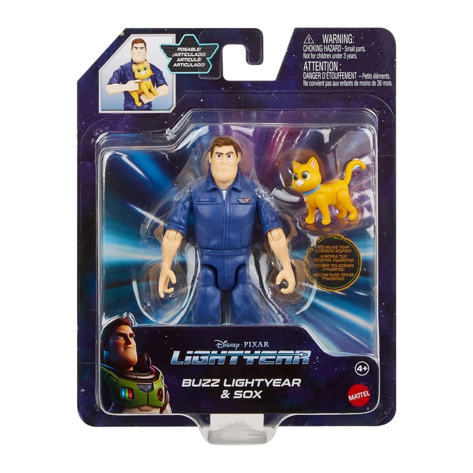 Disney Pixar Lightyear Buzz Lightyear Action Figure - Buzz L'Eclair & Sox HHJ78