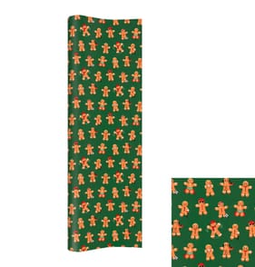 Festive Feeling 12M Wrapping Paper - Gingerbread Man