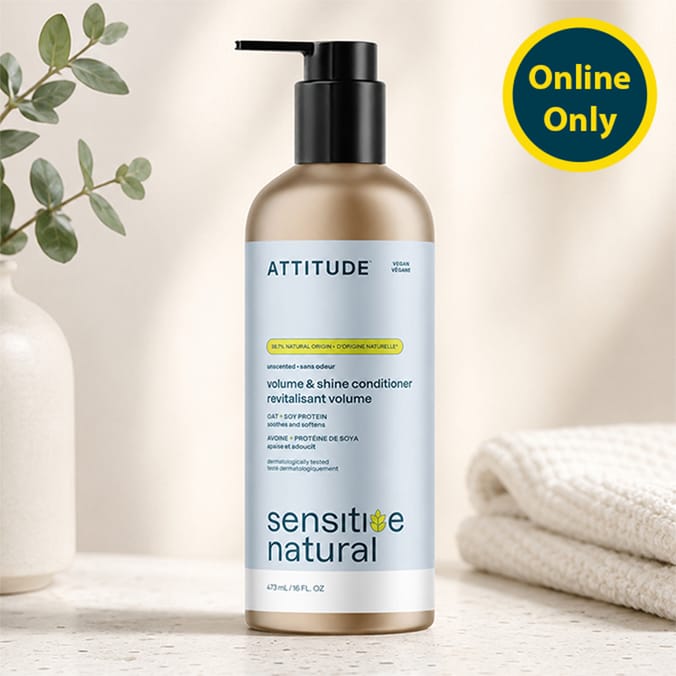 Attitude Natural Care Unscented Volume & Shine Conditioner 473ml