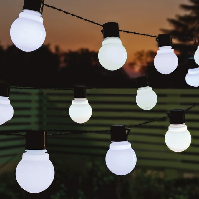 Firefly 20 Globe Party String Solar Lights Home Bargains