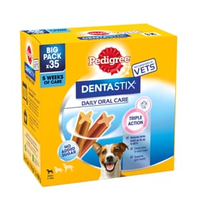 Pedigree 35 Pack Denta Stix Daily Adult Small Dog Treats 550g
