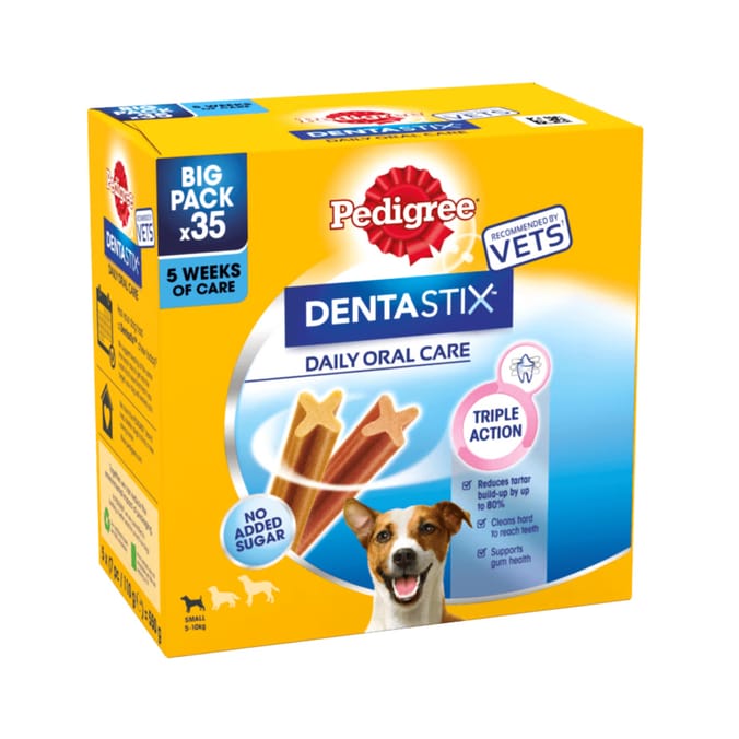 Pedigree 35 Pack Denta Stix Daily Adult Small Dog Treats 550g